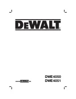 DeWalt DWE4050 Original Instructions Manual предпросмотр