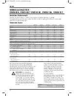 Preview for 20 page of DeWalt DWE4056 Original Instructions Manual