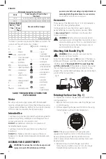 Предварительный просмотр 8 страницы DeWalt DWE4120FN Instruction Manual