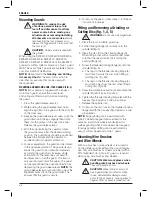 Предварительный просмотр 50 страницы DeWalt DWE4202 Original Instructions Manual