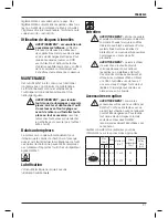 Предварительный просмотр 93 страницы DeWalt DWE4202 Original Instructions Manual