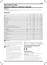 Предварительный просмотр 105 страницы DeWalt DWE4203 Instructions Manual