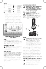 Preview for 38 page of DeWalt DWE4212 Instruction Manual