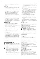 Preview for 43 page of DeWalt DWE4212 Instruction Manual