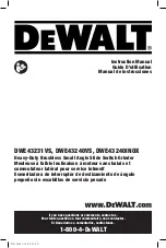 Предварительный просмотр 1 страницы DeWalt DWE43231VS Instruction Manual