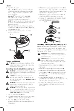 Предварительный просмотр 10 страницы DeWalt DWE43231VS Instruction Manual