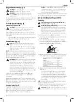 Preview for 43 page of DeWalt DWE4347 Original Instructions Manual