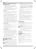 Preview for 44 page of DeWalt DWE4347 Original Instructions Manual