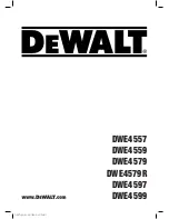 DeWalt DWE4557 Instruction Manual предпросмотр