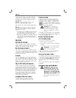 Preview for 11 page of DeWalt DWE46101 User Manual