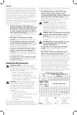 Предварительный просмотр 6 страницы DeWalt DWE46103 Instruction Manual