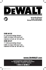 Preview for 1 page of DeWalt DWE46125 Instruction Manual