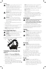 Preview for 10 page of DeWalt DWE46125 Instruction Manual