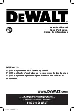 Предварительный просмотр 1 страницы DeWalt DWE46152 Instruction Manual