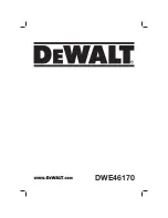 DeWalt DWE46170 Original Instructions Manual предпросмотр