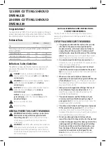 Предварительный просмотр 19 страницы DeWalt DWE46225 Original Instructions Manual