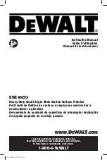 Preview for 1 page of DeWalt DWE46253 Instruction Manual