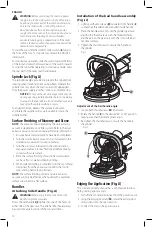 Preview for 12 page of DeWalt DWE46253 Instruction Manual