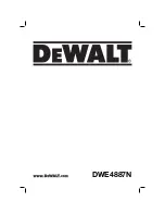 Предварительный просмотр 1 страницы DeWalt DWE4887N User Manual