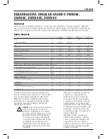 Предварительный просмотр 119 страницы DeWalt DWE490 Original Instructions Manual