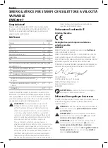 Preview for 50 page of DeWalt DWE4997 Instructions Manual