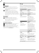 Preview for 94 page of DeWalt DWE4997 Instructions Manual