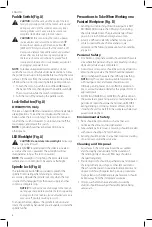 Preview for 10 page of DeWalt DWE4997NVS Instruction Manual