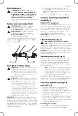 Preview for 21 page of DeWalt DWE4997NVS Instruction Manual