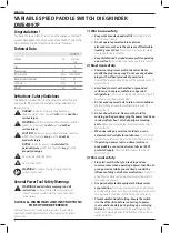 Preview for 4 page of DeWalt DWE4997P Instructions Manual