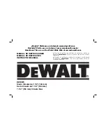 DeWalt DWE560 Instruction Manual preview