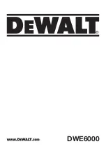 DeWalt DWE6000 Manual preview