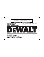 DeWalt DWE6401DS Instruction Manual preview