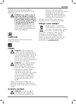 Предварительный просмотр 67 страницы DeWalt dwe6411 Original Instructions Manual