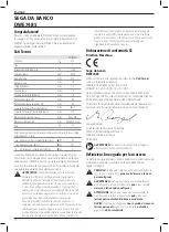 Предварительный просмотр 72 страницы DeWalt DWE7485 Original Instructions Manual