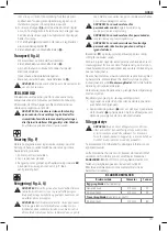 Предварительный просмотр 109 страницы DeWalt DWE7485 Original Instructions Manual