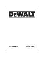 DeWalt DWE7491 Original Instructions Manual предпросмотр