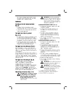 Preview for 9 page of DeWalt DWE74911 Original Instructions Manual