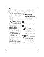 Preview for 10 page of DeWalt DWE74911 Original Instructions Manual