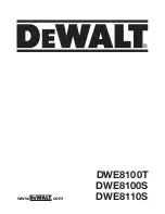 DeWalt DWE8100S Operator'S Manual preview