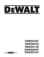 Preview for 1 page of DeWalt DWE8200P Original Instructions Manual