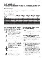 Preview for 49 page of DeWalt DWE8200P Original Instructions Manual