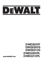 DeWalt DWE8200PL Manual preview