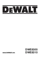 DeWalt DWE8300P Original Instructions Manual preview