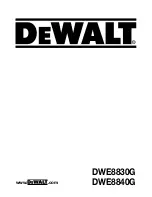 DeWalt DWE8830G Manual preview