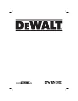 DeWalt DWEN302 Original Instructions Manual предпросмотр