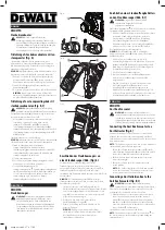 Предварительный просмотр 1 страницы DeWalt DWH079D Instruction Manual