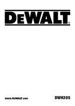 DeWalt DWH205 Manual preview