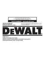 Предварительный просмотр 1 страницы DeWalt DWMT70777 Instruction Manual