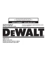 Preview for 1 page of DeWalt DWMT70779 Instruction Manual