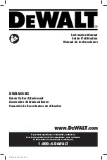 Preview for 1 page of DeWalt DWOAS5BC Instruction Manual